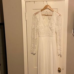 White wedding dress